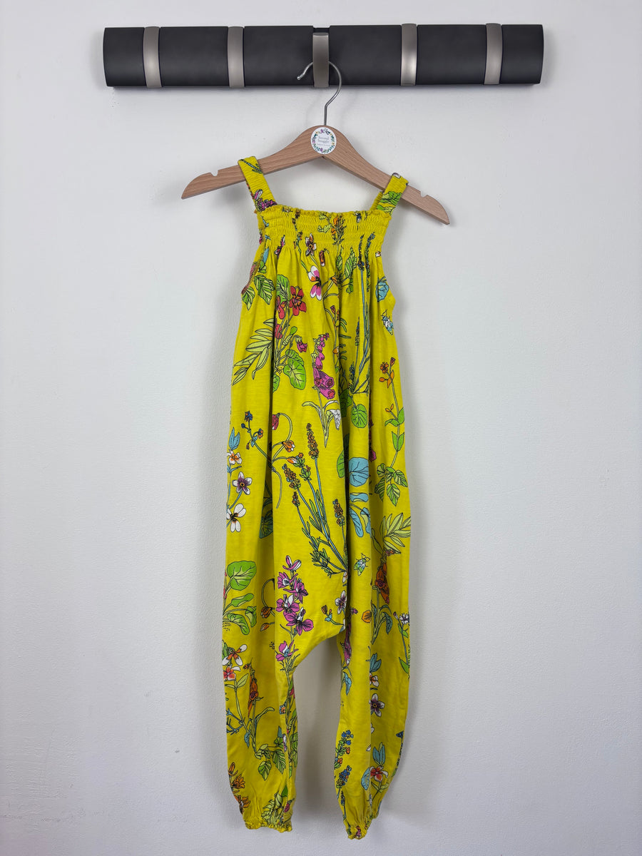 Next Yellow Floral Harem Jumpsuit 3-4 Years-Jump Suits-Second Snuggle Preloved