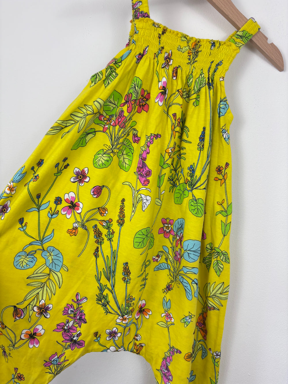 Next Yellow Floral Harem Jumpsuit 3-4 Years-Jump Suits-Second Snuggle Preloved