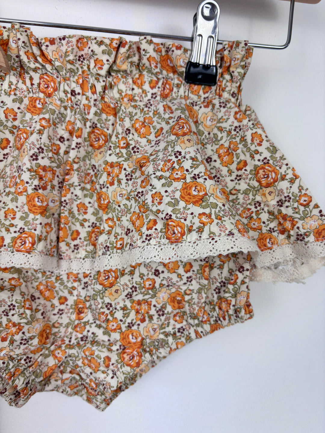 Dolly Wears Floral Strappy Romper And Ruffle Bloomers Set 3-4 Years-Rompers-Second Snuggle Preloved