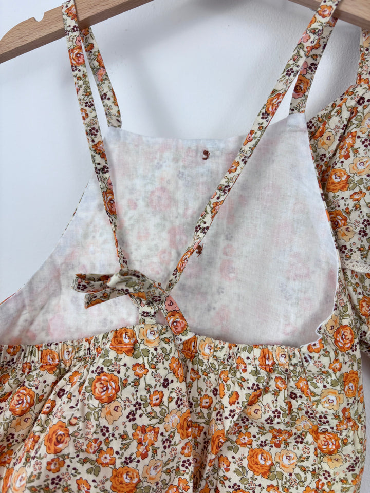 Dolly Wears Floral Strappy Romper And Ruffle Bloomers Set 3-4 Years-Rompers-Second Snuggle Preloved