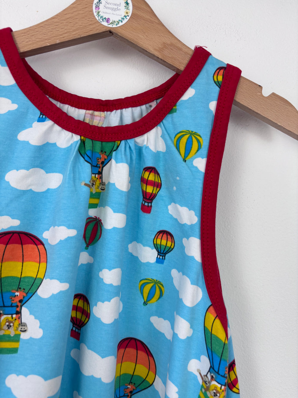 Snoozy Unisex Blue Hot Air Balloon Romper 3-4 Years-Dresses-Second Snuggle Preloved