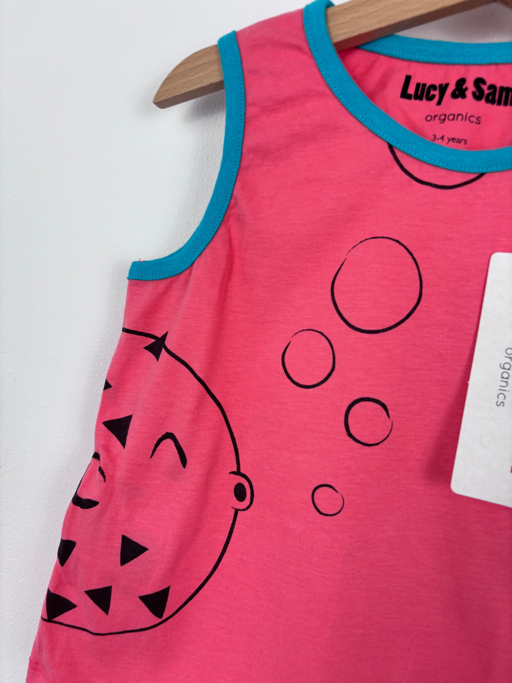 Lucy & Sam Organic Cotton Pink Summer Vest And Shorts Set 3-4 Years-Sets-Second Snuggle Preloved