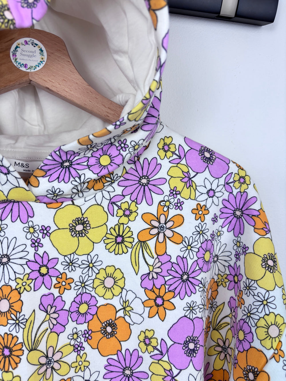 M&S Floral Hoodie 13-14 Years-Hoodies-Second Snuggle Preloved
