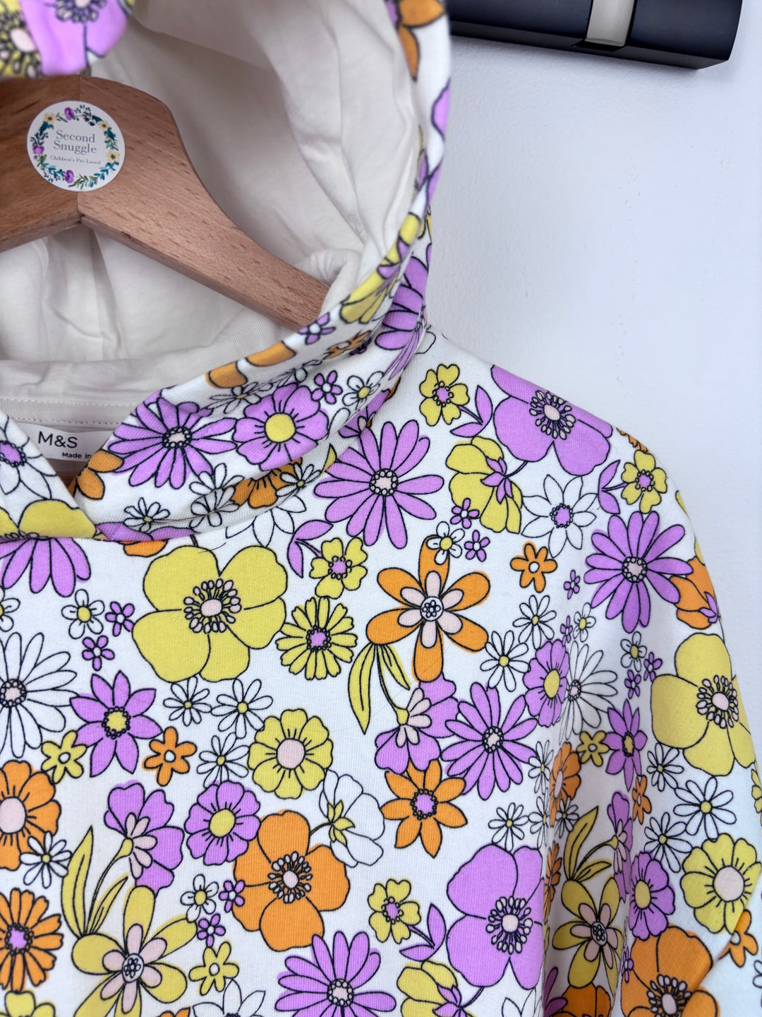 M&S Floral Hoodie 13-14 Years-Hoodies-Second Snuggle Preloved