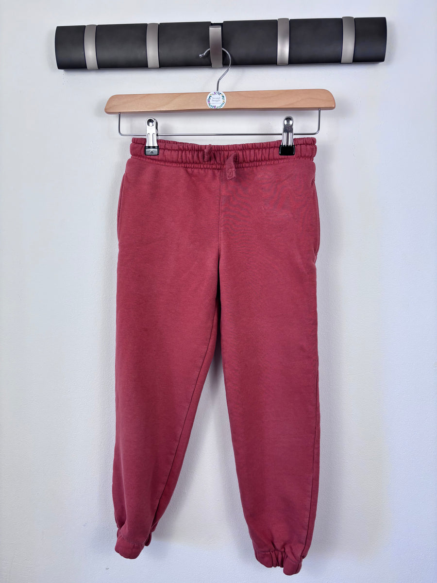 M&S Burgundy Joggers 6-7 Years-Trousers-Second Snuggle Preloved