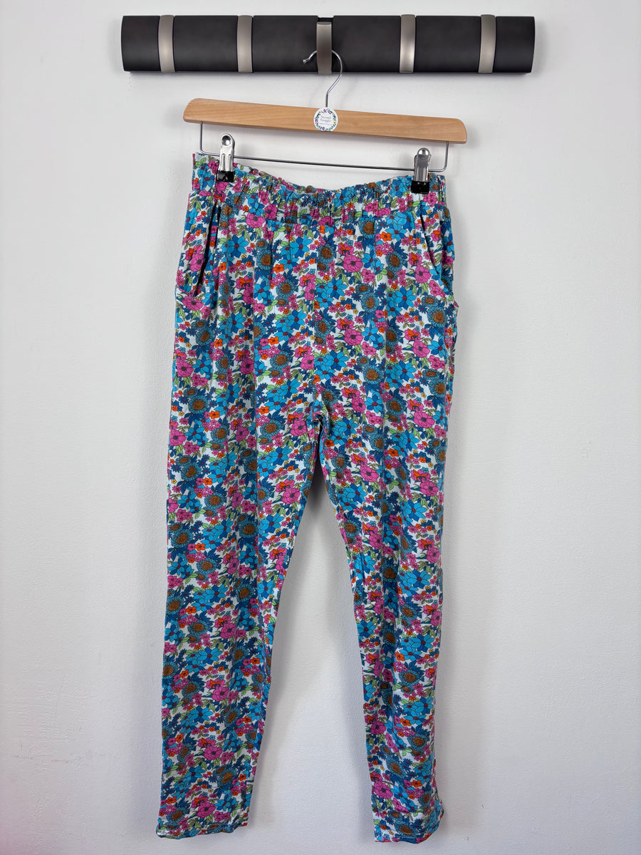 Next Floral Print Trousers 12 Years-Trousers-Second Snuggle Preloved