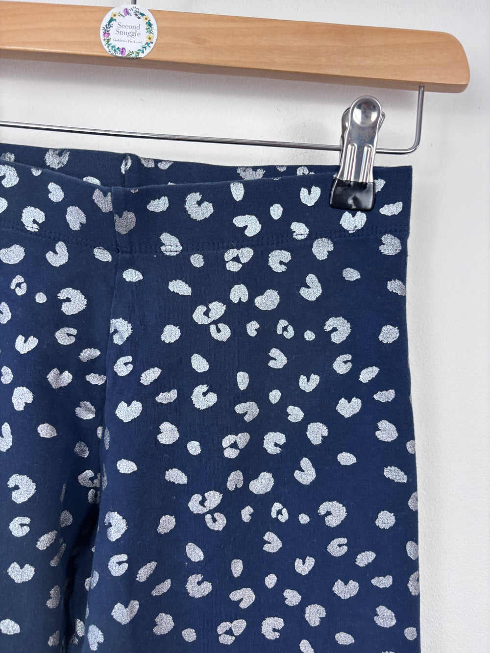 M&S Navy Print Leggings 12-13 Years-Leggings-Second Snuggle Preloved