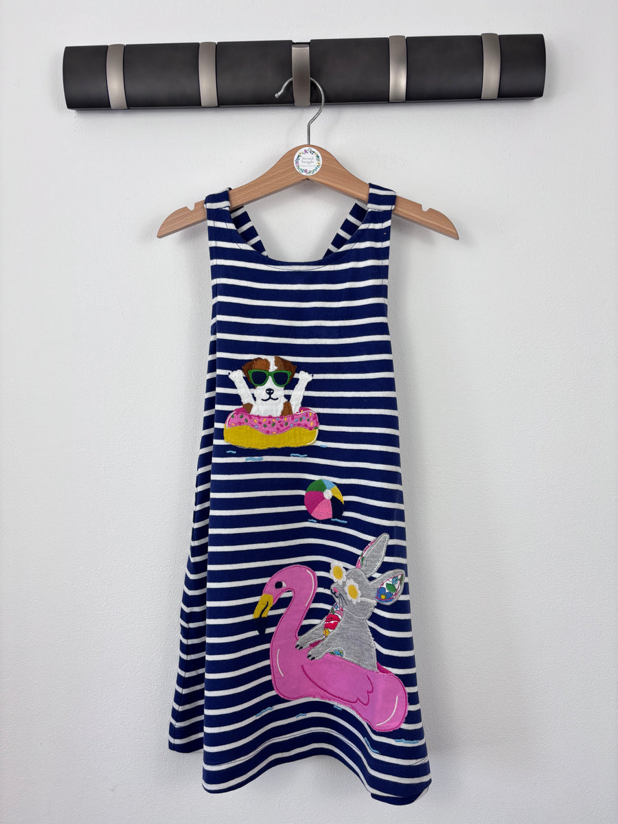 Mini Boden Striped Appliqué Jersey Dress 4-5 Years-Dresses-Second Snuggle Preloved