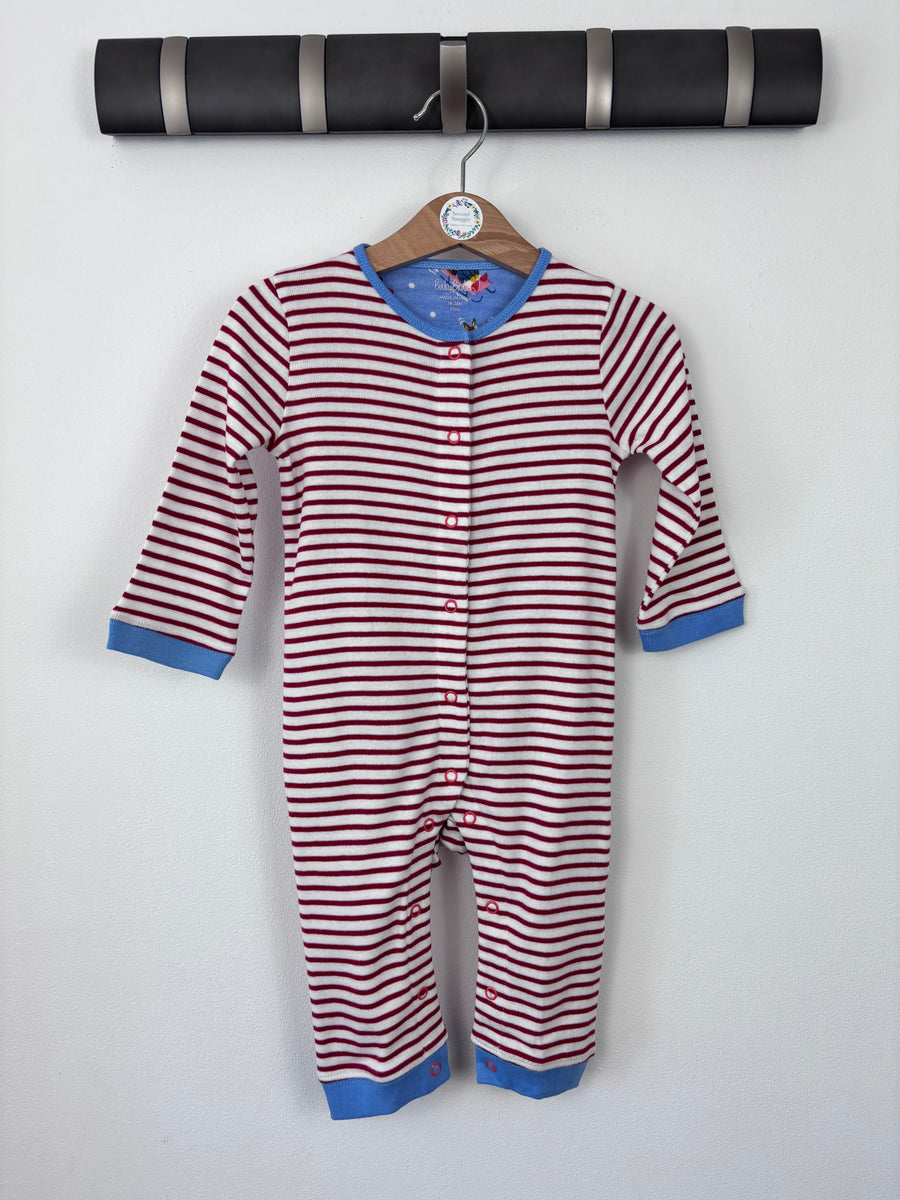 Baby Boden Red Stripe Zip Romper 18-24 Months-Rompers-Second Snuggle Preloved