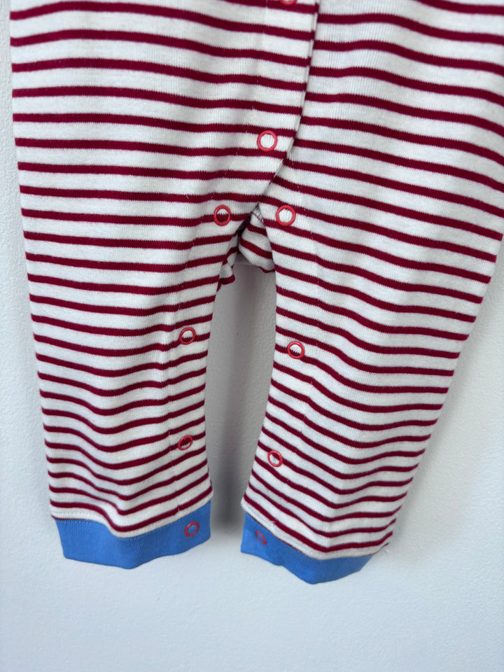 Baby Boden Red Stripe Zip Romper 18-24 Months-Rompers-Second Snuggle Preloved
