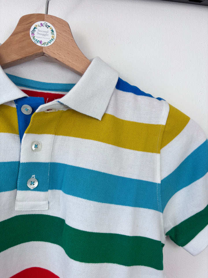 Boden Bold Stripe Short Sleeve Polo Shirt 8-9 Years-Tops-Second Snuggle Preloved