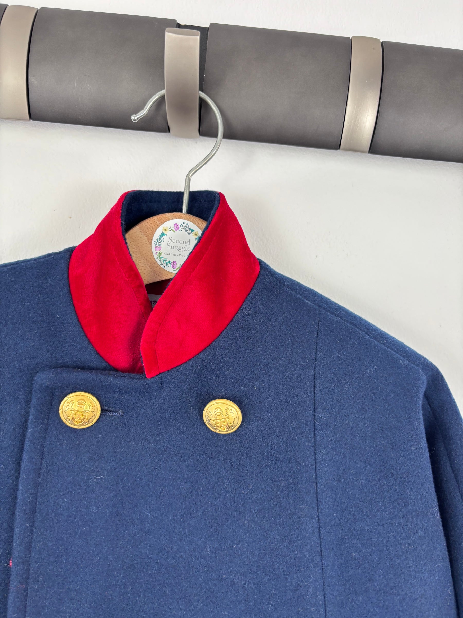 Julia Sancho Navy Cape Coat 2 Years-Coats-Second Snuggle Preloved