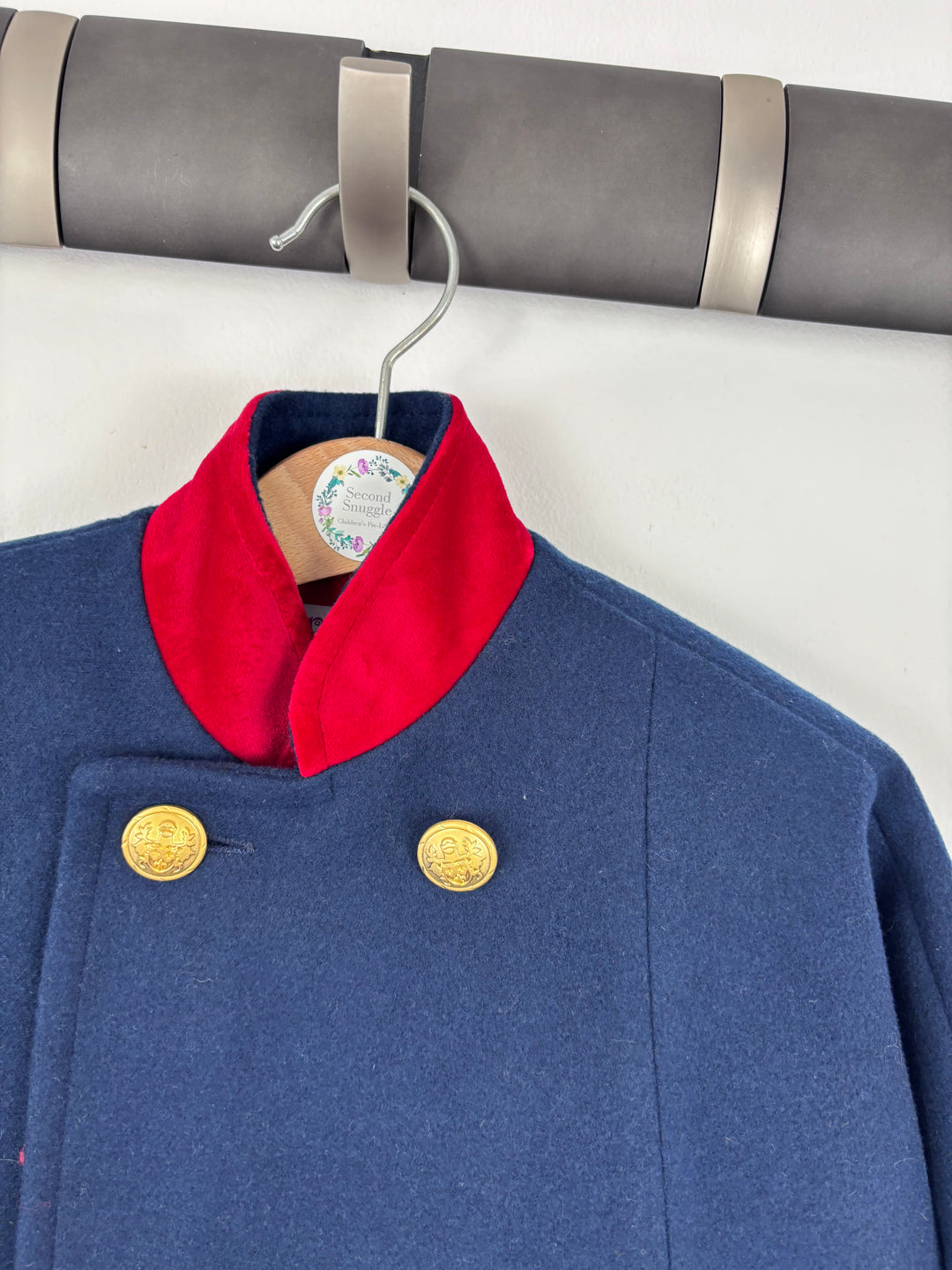 Julia Sancho Navy Cape Coat 2 Years-Coats-Second Snuggle Preloved