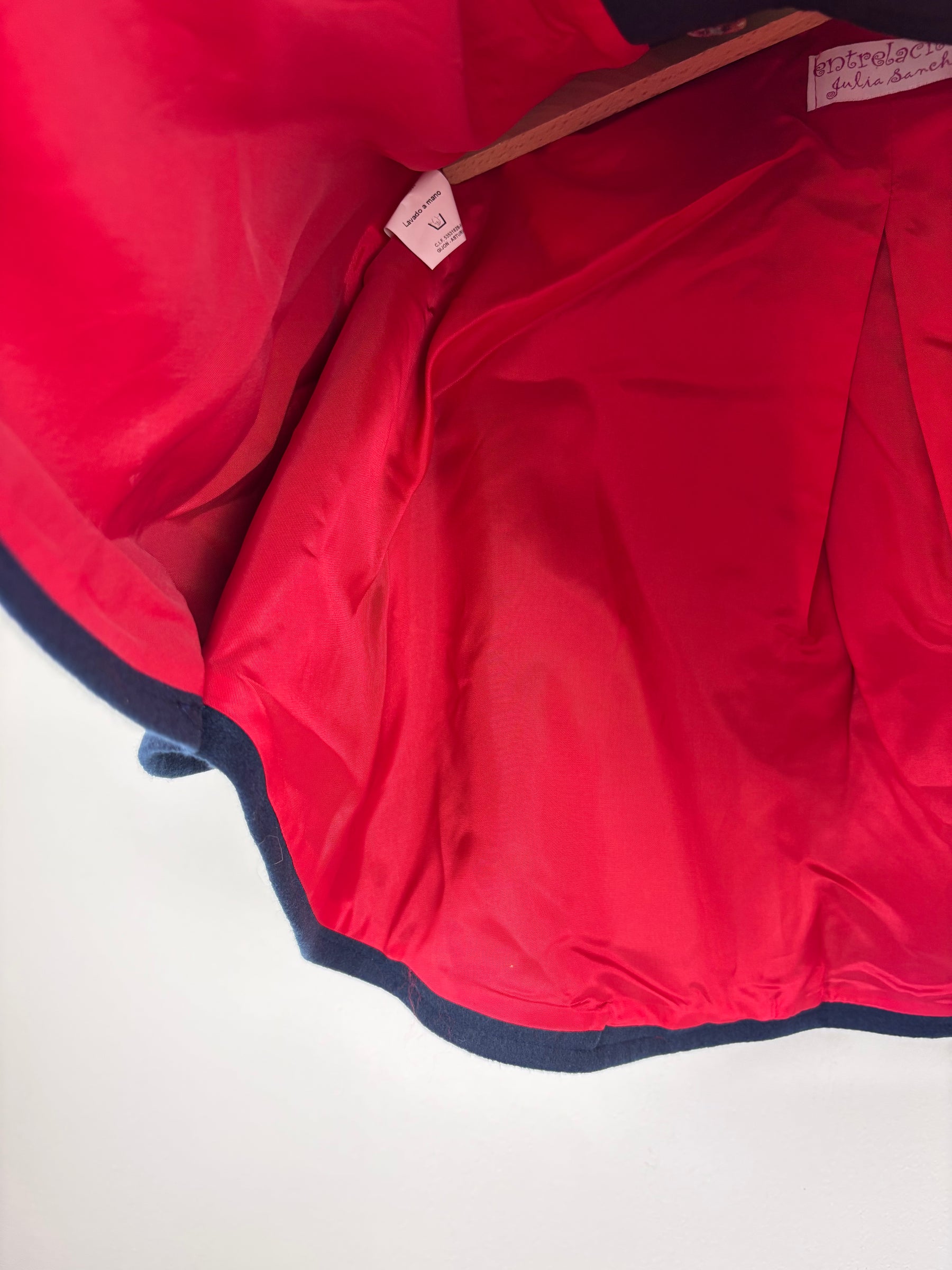 Julia Sancho Navy Cape Coat 2 Years-Coats-Second Snuggle Preloved