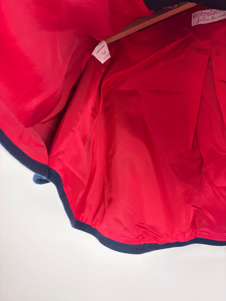 Julia Sancho Navy Cape Coat 2 Years-Coats-Second Snuggle Preloved
