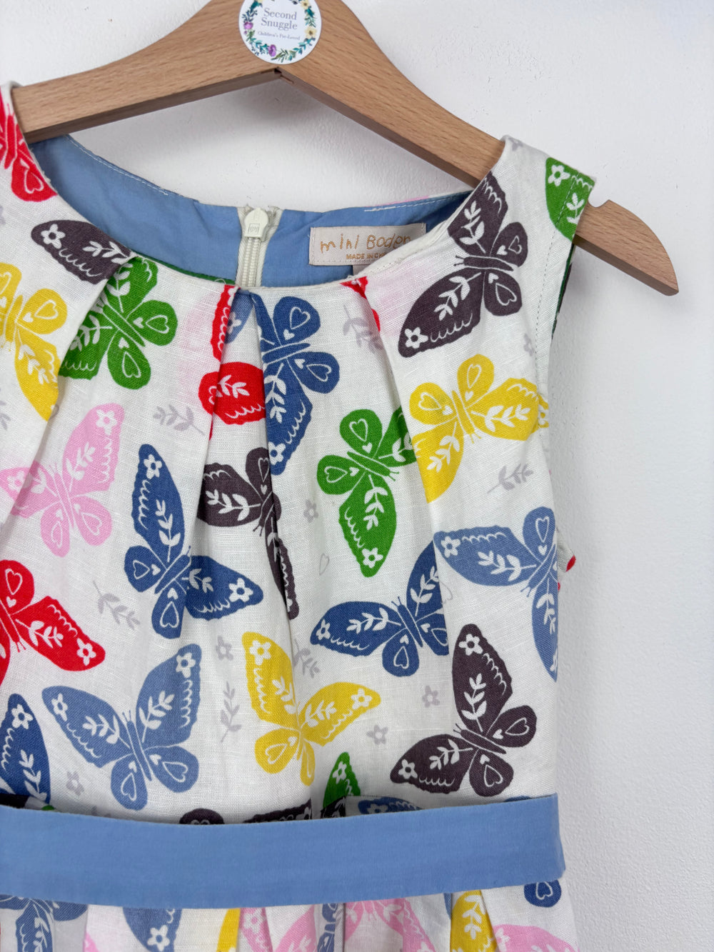 Mini Boden Butterfly Print Party Dress 6–7 Years-Dresses-Second Snuggle Preloved