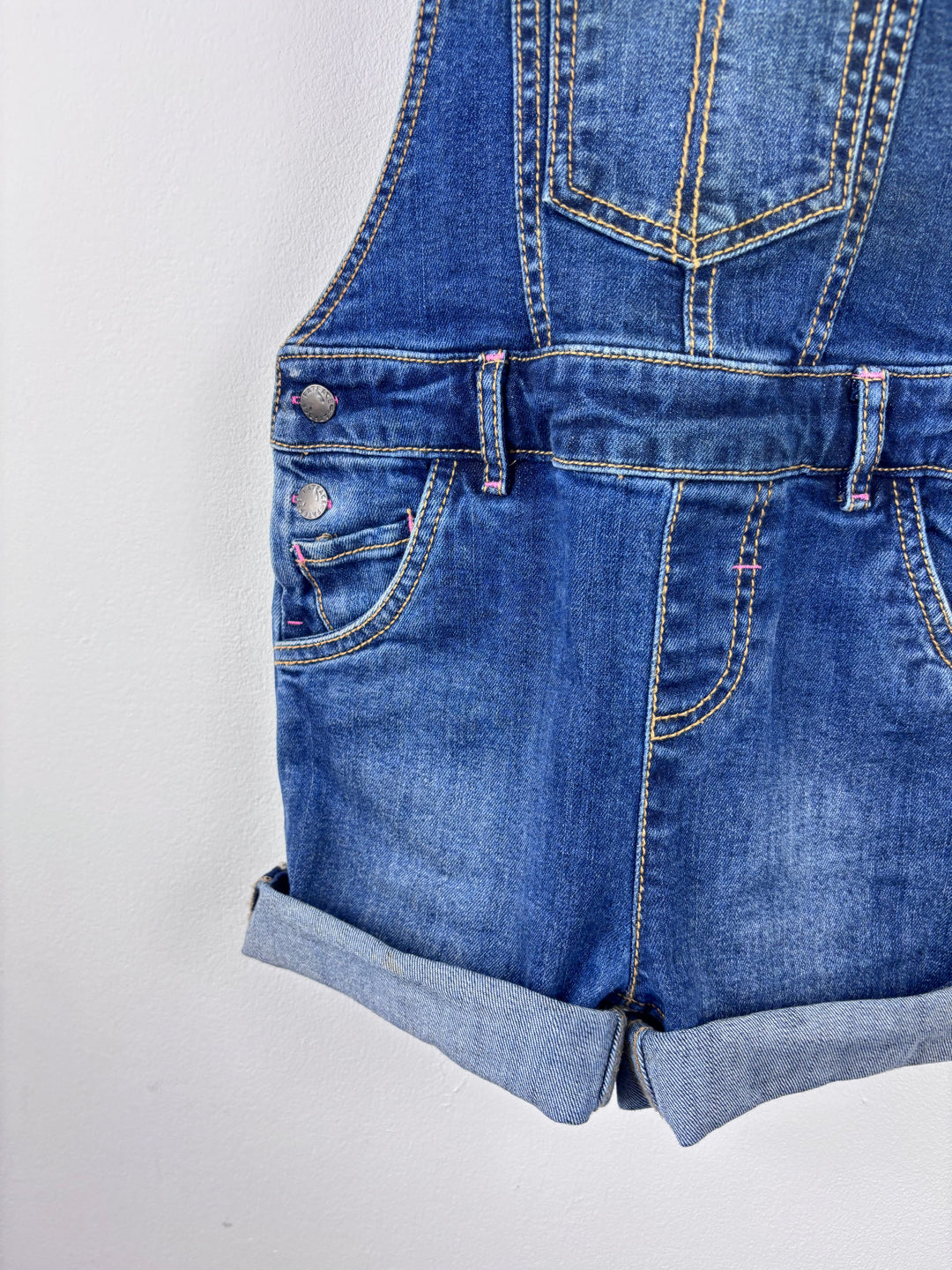 Fat Face Denim Short Dungarees 6-7 Years-Dungarees-Second Snuggle Preloved