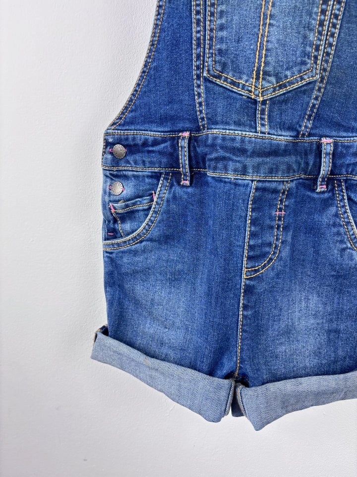 Fat Face Denim Short Dungarees 6-7 Years-Dungarees-Second Snuggle Preloved