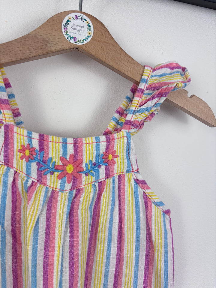 Hatley Rainbow Stripe Playsuit 12–18 Months-Rompers-Second Snuggle Preloved
