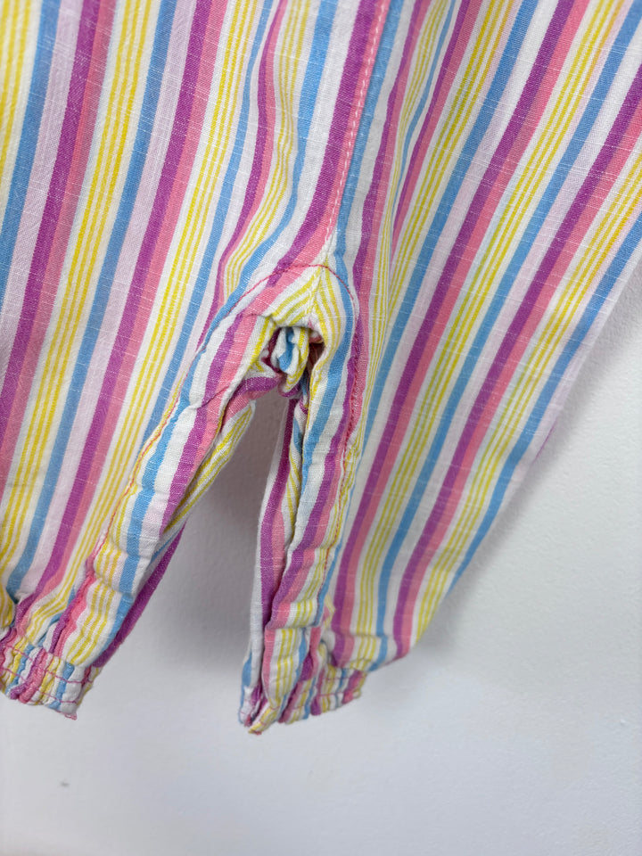 Hatley Rainbow Stripe Playsuit 12–18 Months-Rompers-Second Snuggle Preloved