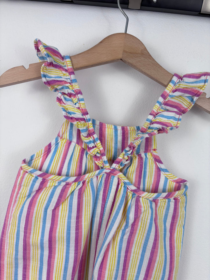 Hatley Rainbow Stripe Playsuit 12–18 Months-Rompers-Second Snuggle Preloved