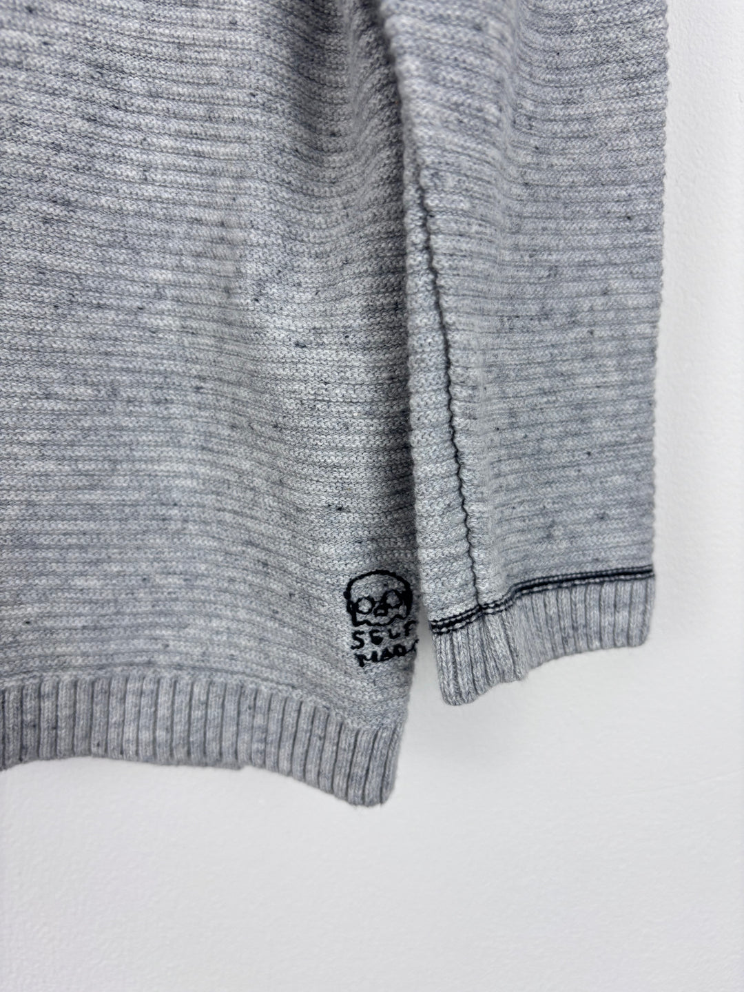 Zara Grey Knit Jumper with Zip Pocket 18–24 Months-Jumpers-Second Snuggle Preloved