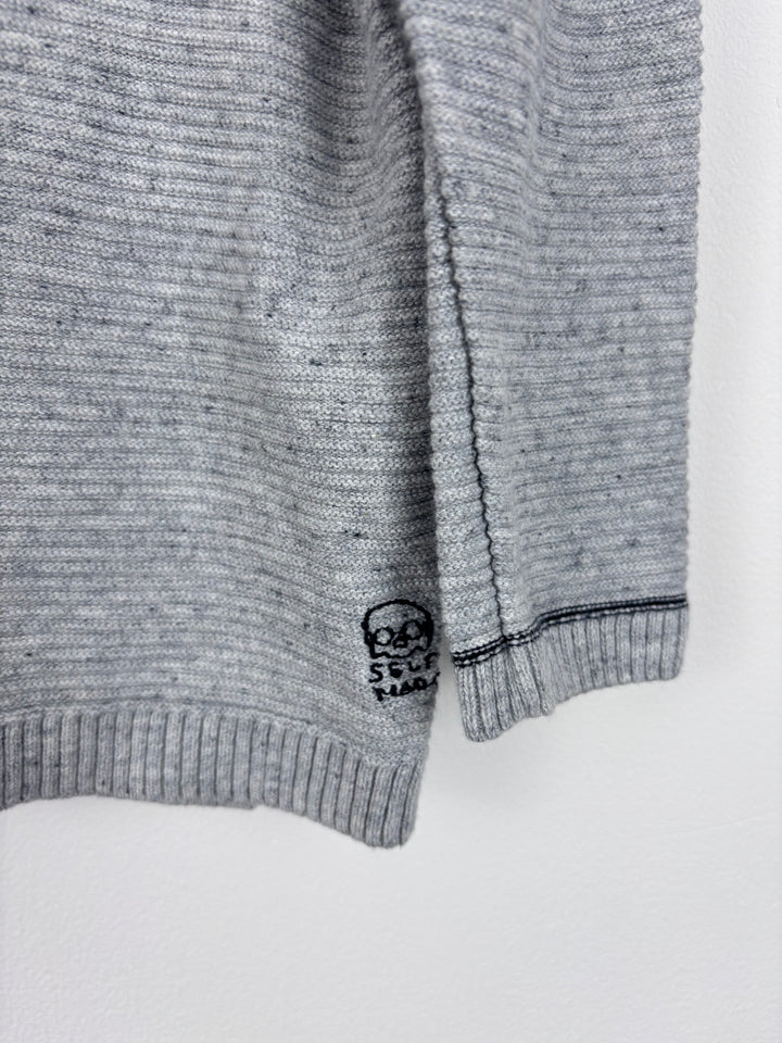 Zara Grey Knit Jumper with Zip Pocket 18–24 Months-Jumpers-Second Snuggle Preloved