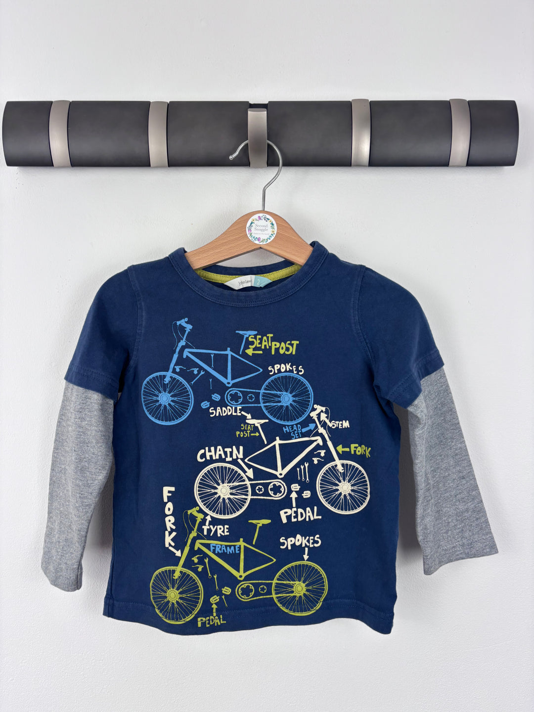John Lewis Bicycle Top 2 Years-Tops-Second Snuggle Preloved