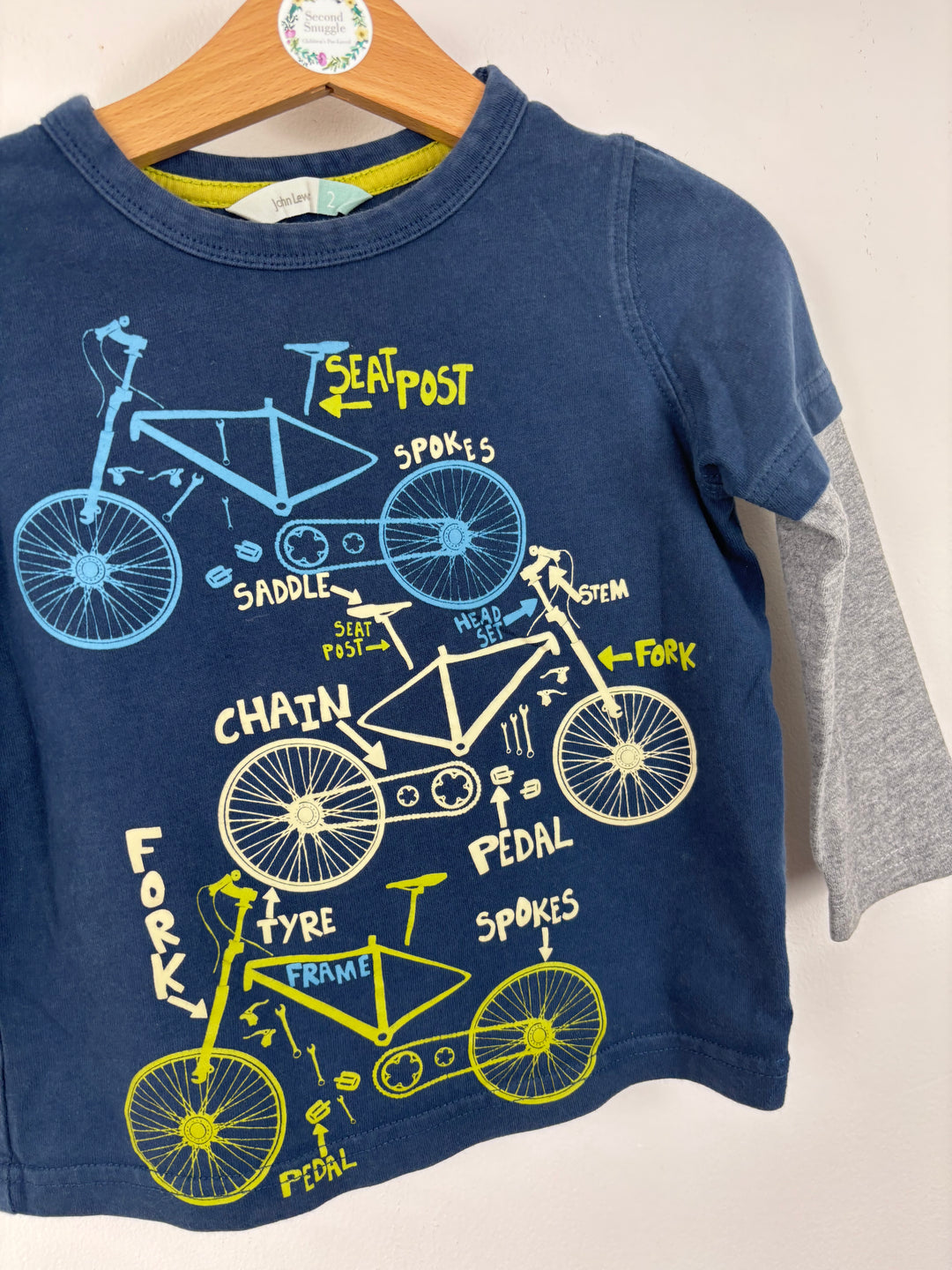 John Lewis Bicycle Top 2 Years-Tops-Second Snuggle Preloved