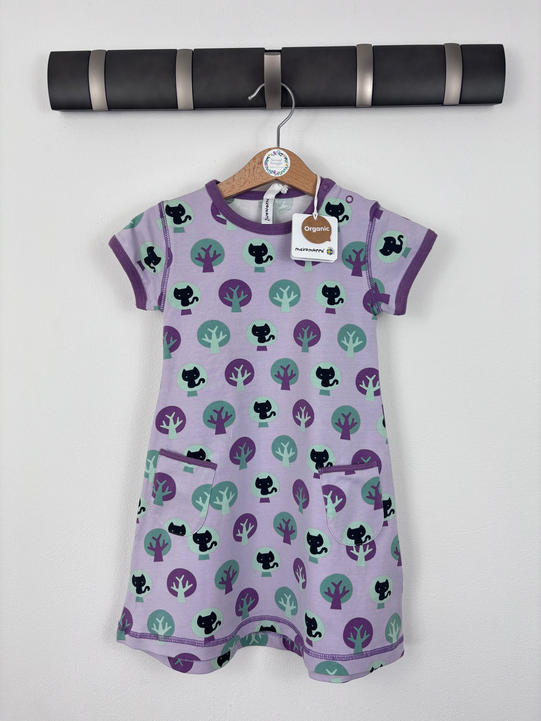 Maxomorra Cat Dress 18-24 Months-Dresses-Second Snuggle Preloved
