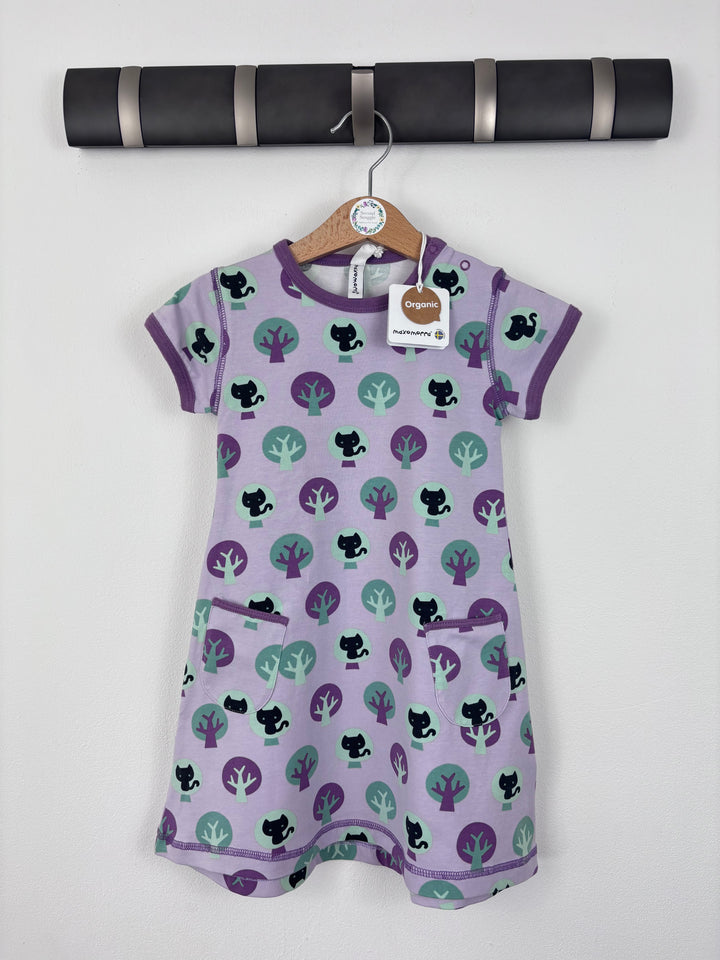 Maxomorra Cat Dress 18-24 Months-Dresses-Second Snuggle Preloved