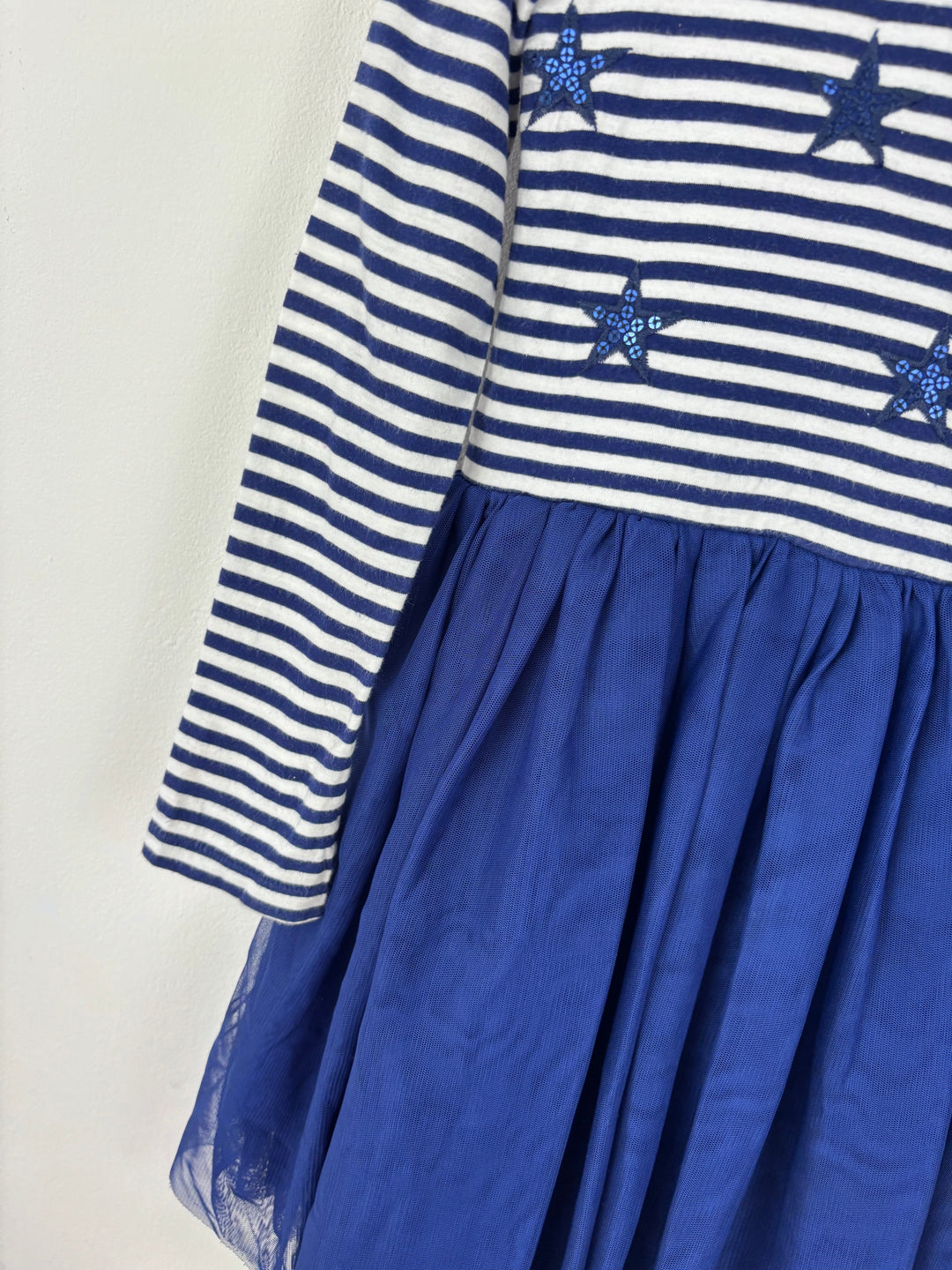 M&S Star Stripe Tulle Dress 6-7 Years-Dresses-Second Snuggle Preloved