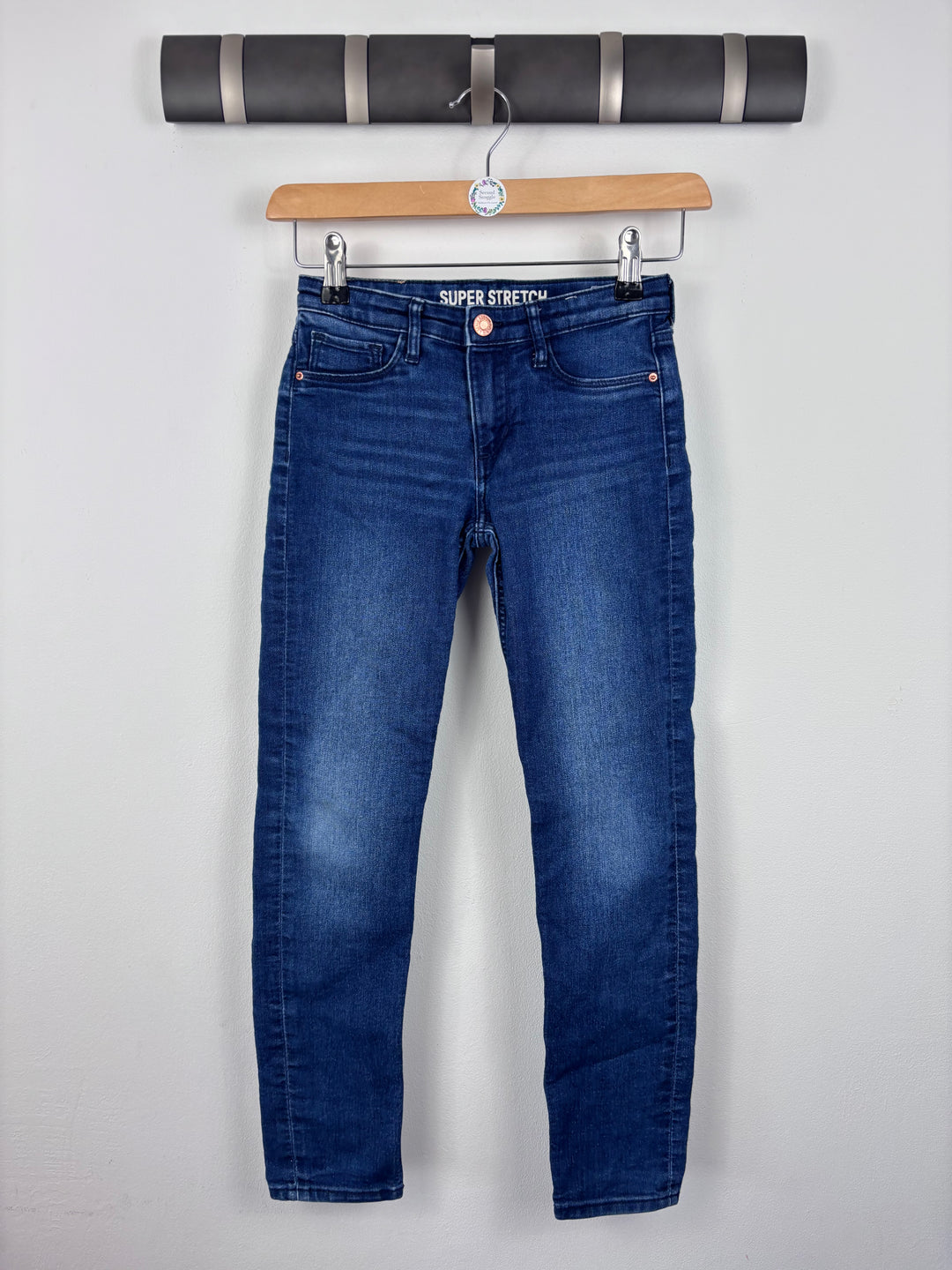 H&M Blue Skinny Jeans 8-9 Years-Trousers-Second Snuggle Preloved
