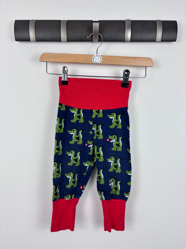 Maxomorra Crocodile Trousers 9-12 Months-Leggings-Second Snuggle Preloved