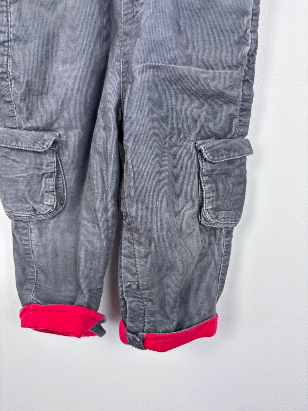 John Lewis Grey Dungarees 9-12 Months-Dungarees-Second Snuggle Preloved