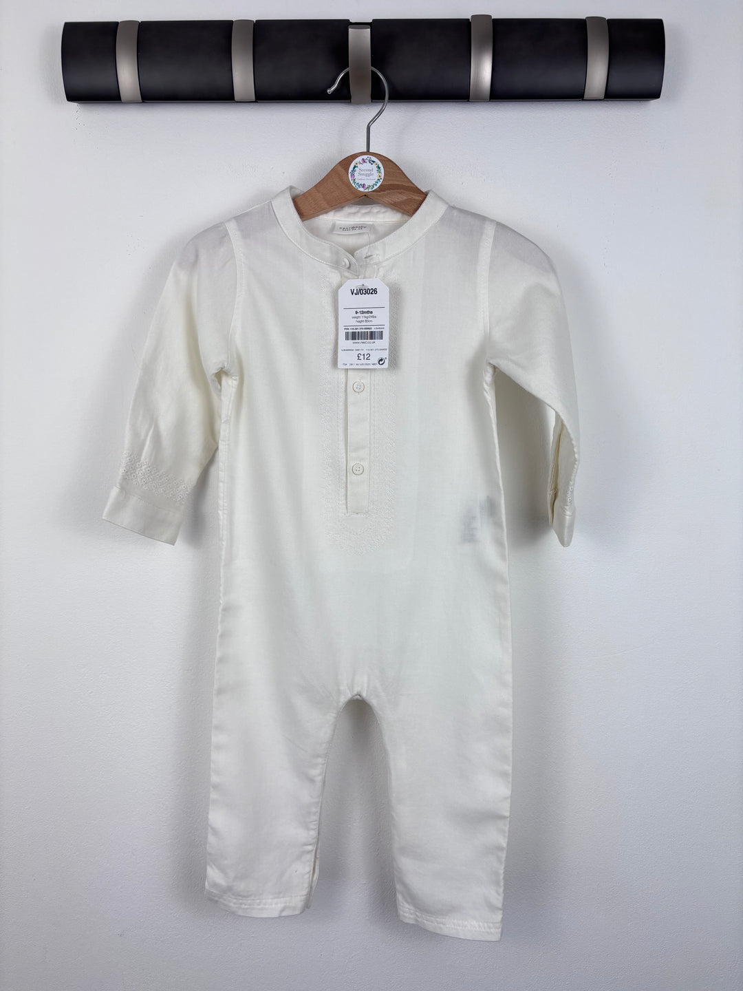 Next Cream Romper 9-12 Months-Rompers-Second Snuggle Preloved