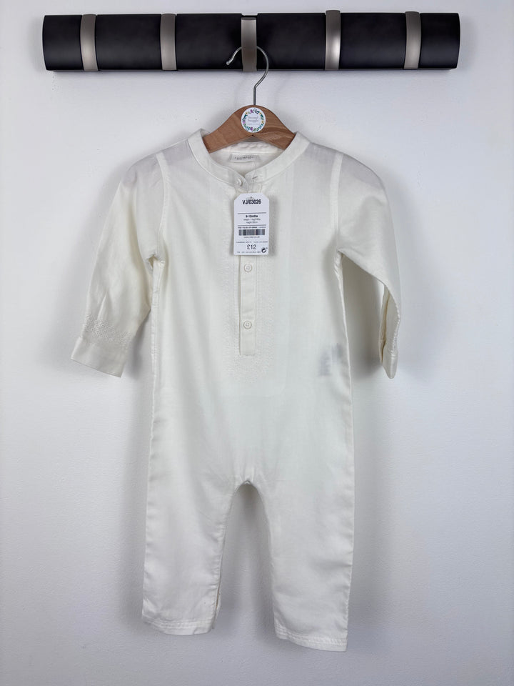 Next Cream Romper 9-12 Months-Rompers-Second Snuggle Preloved