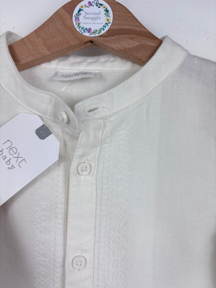 Next Cream Romper 9-12 Months-Rompers-Second Snuggle Preloved