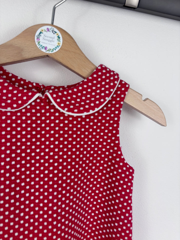 Mothercare Red Spot Dress 9-12 Months-Dresses-Second Snuggle Preloved
