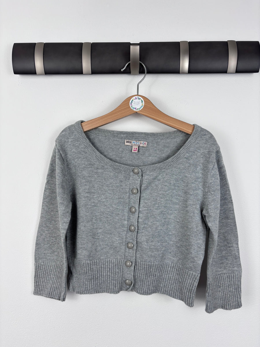 M&S Grey Cardigan 7-8 Years-Cardigans-Second Snuggle Preloved