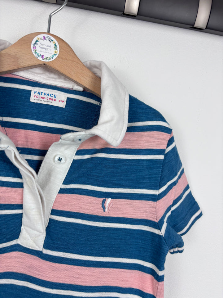 Fat Face Striped Polo Dress 8-9 Years-Dresses-Second Snuggle Preloved