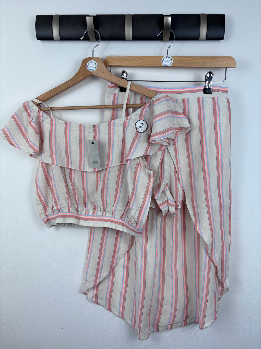 River Island Striped Co Ord Set 11-12 Years-Sets-Second Snuggle Preloved