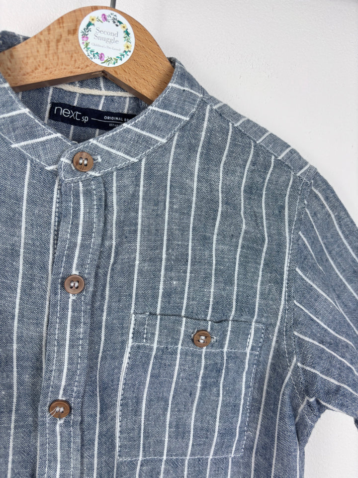 Next Striped Short Sleeve Shirt 4-5 Years-Shirts-Second Snuggle Preloved