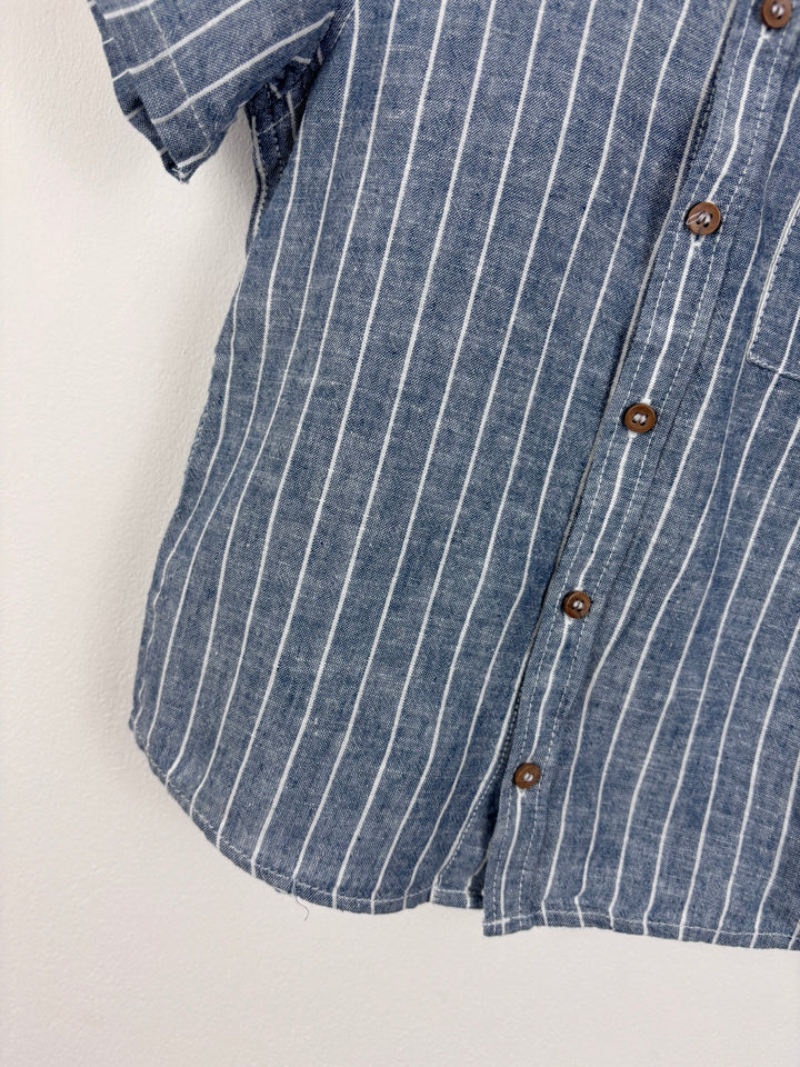 Next Striped Short Sleeve Shirt 4-5 Years-Shirts-Second Snuggle Preloved