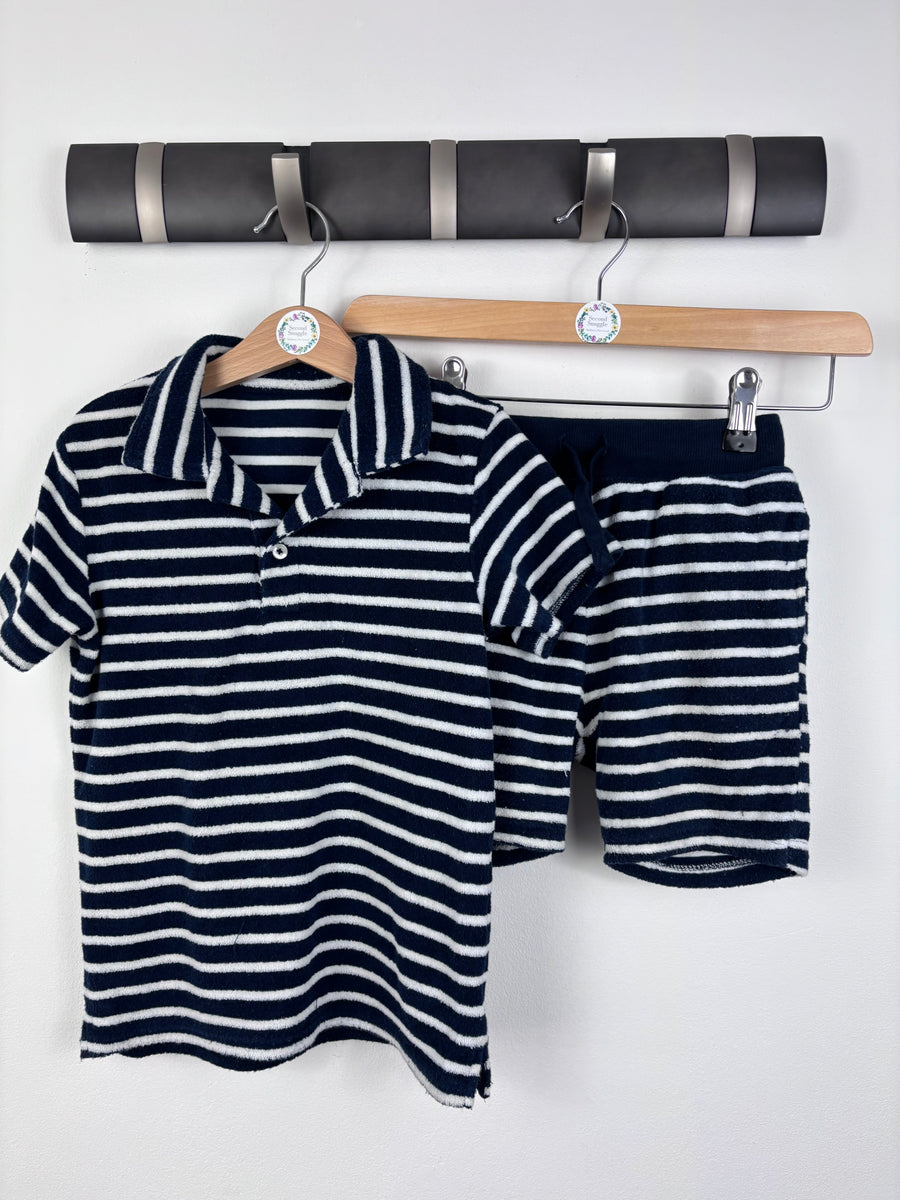 Next Striped Towelling Set 4–5 Years-Sets-Second Snuggle Preloved