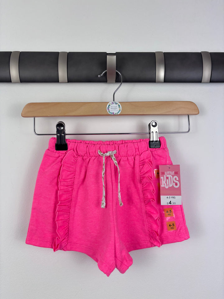 Matalan Pink Ruffle Shorts 4–5 Years-Shorts-Second Snuggle Preloved