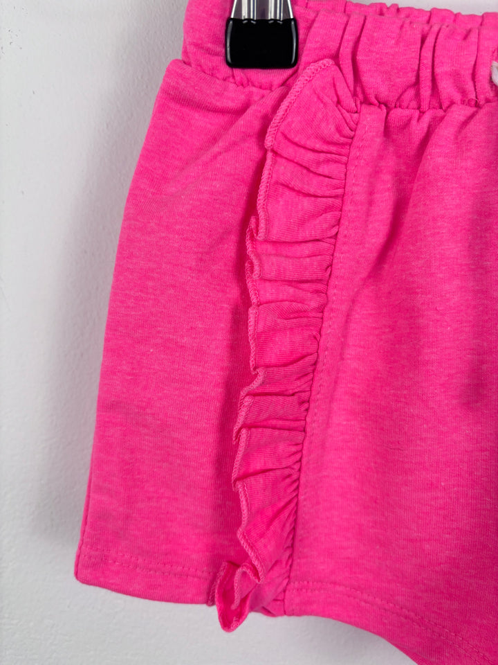 Matalan Pink Ruffle Shorts 4–5 Years-Shorts-Second Snuggle Preloved