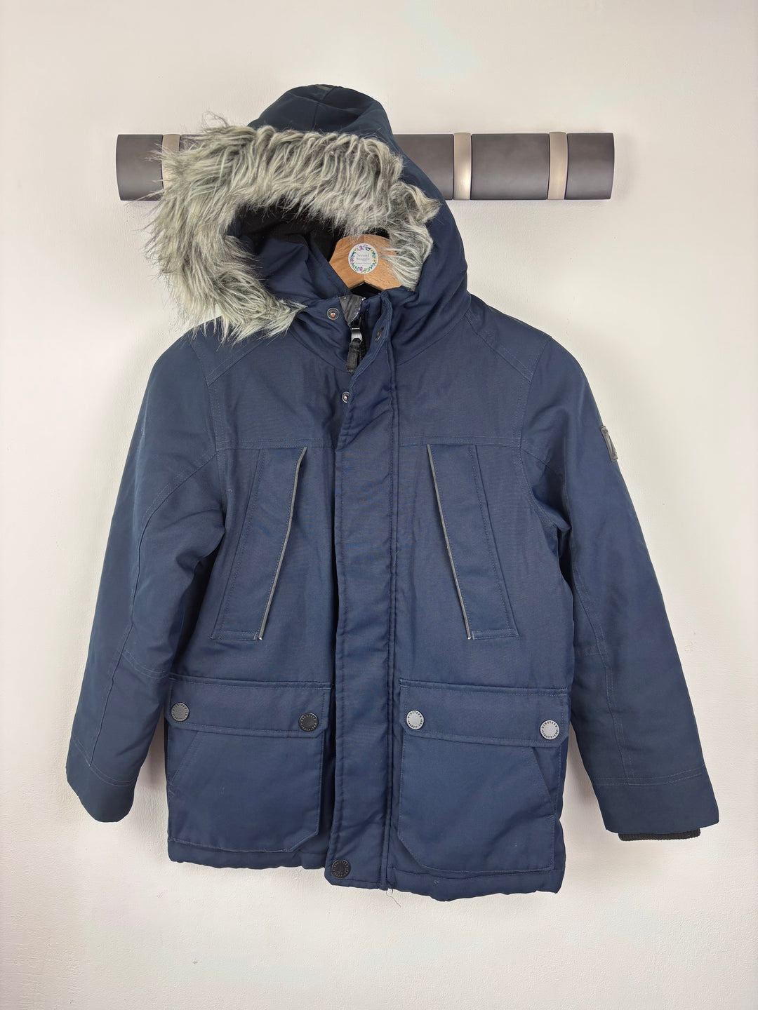 Next Navy Winter Coat 9 Years-Coats-Second Snuggle Preloved