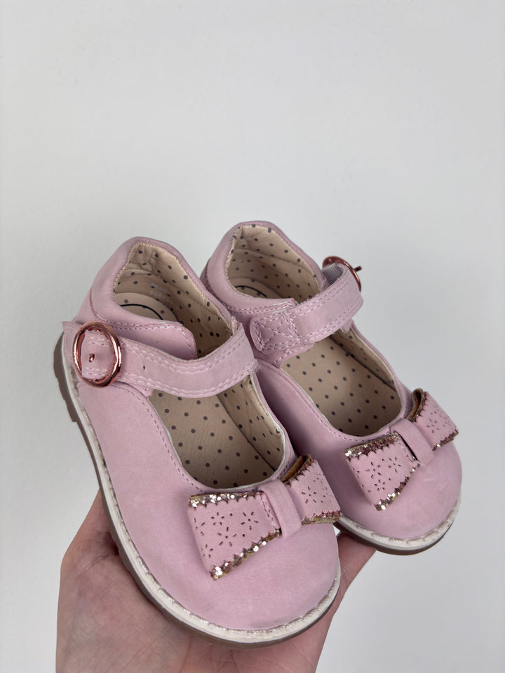 Pink Bow Mary Jane Shoes UK 4-Shoes-Second Snuggle Preloved