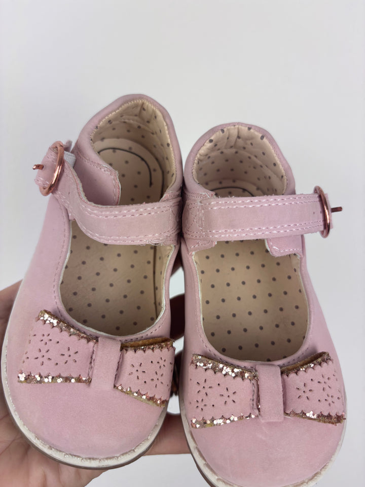 Pink Bow Mary Jane Shoes UK 4-Shoes-Second Snuggle Preloved